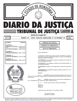 12 - Tribunal de Justiça de Rondônia