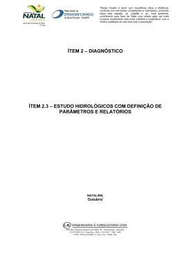 &iacute;tem 2 &ndash; diagn&oacute;stico &iacute;tem 2.3 &ndash; estudo hidrol&oacute;gicos com defini&ccedil;&atilde;o de