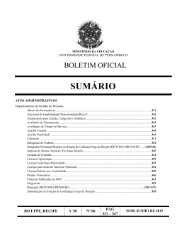 Junho - Universidade Federal de Pernambuco