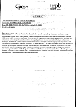 Concurso: Processo Seletivo Catole do Rocha/PB 2015