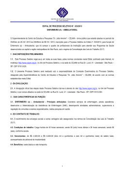 Edital Enfermeiro AMA Especialidades Externo n&ordm; 033_2013