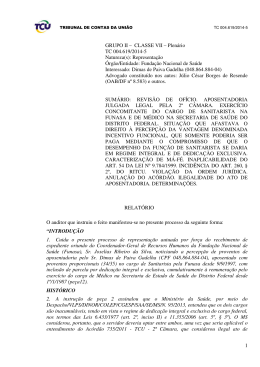 1 GRUPO II &ndash; CLASSE VII &ndash; Plen&aacute;rio TC 004.619/2014-5