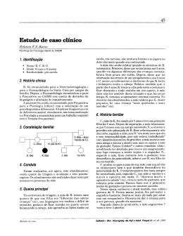 Estudo de caso cl&iacute;nico - Psiquiatria Infantil.com.br