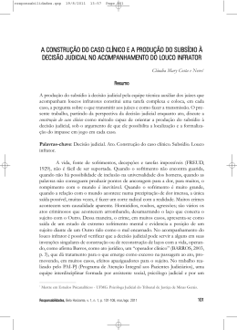 a constru&ccedil;&atilde;o do caso cl&iacute;nico e a produ&ccedil;&atilde;o do subs&iacute;dio &agrave; decis&atilde;o