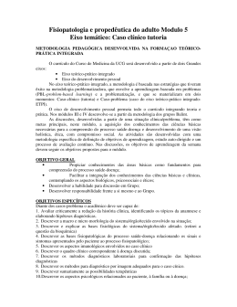 Fisiopatologia e propedêutica do adulto Modulo 5 Eixo temático