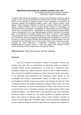 memórias escolares em campina grande (1907-1957) - Anpuh