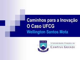Avalia&ccedil;&atilde;o da Universidade Federal de Campina Grande