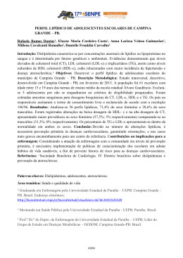 &sup1; Graduanda em Enfermagem pela Universidade