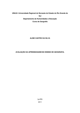 Aline Castro da Silva - Biblioteca Digital da UNIJU&Iacute;