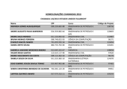 HOMOLOGA&Ccedil;&Otilde;ES CHAMADAS 2013