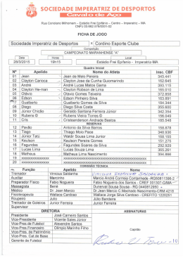 S&uacute;mula - Federa&ccedil;&atilde;o Maranhense de Futebol