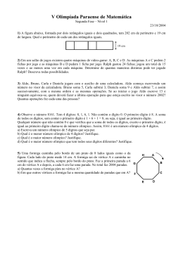 V Olimp&iacute;ada Paraense de Matem&aacute;tica