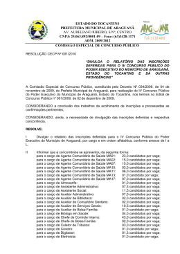 Concurso P&uacute;blico do Poder Legislativo