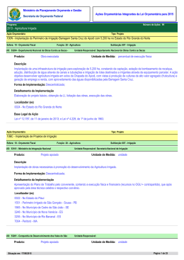2013 - Agricultura Irrigada
