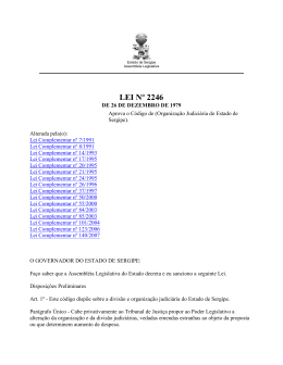 Código de Organização Judiciária de Sergipe