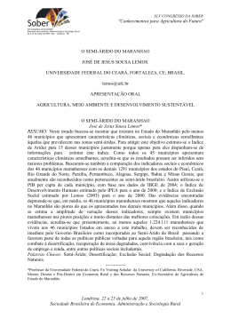 "Conhecimentos para Agricultura do Futuro" O SEMI