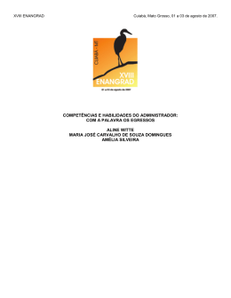 compet&ecirc;ncias e habilidades do administrador: com a palavra