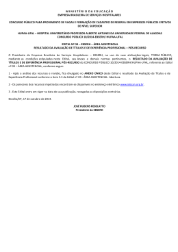 edital n&ordm; 34 - resultado definitivo - avalia&ccedil;&atilde;o de t&iacute;tulos