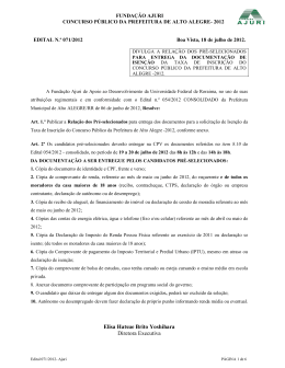 Alto Alegre-RR - Funda&ccedil;&atilde;o Ajuri