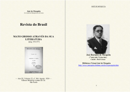 Mato Grosso através de sua literatura (Ensaio, Revista do Brasil, Rio