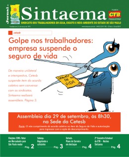 Jornal do Sintaema – Edição 735