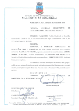 Licita&ccedil;&atilde;o 01-2014
