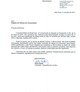 GM dO Bi`&auml;SH General Motors do Brasil Ltda.