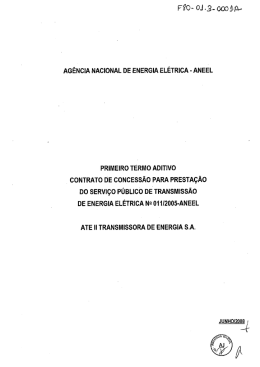 Primeiro Termo Aditivo