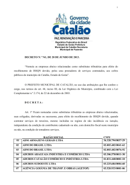 decreto n&ordm; 741/13 - Prefeitura de Catal&atilde;o