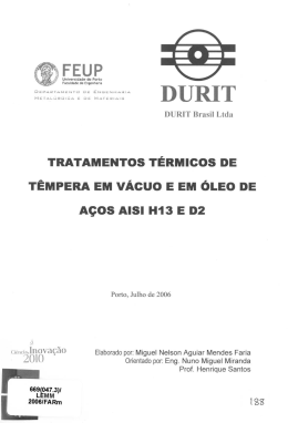 DURIT Brasil Ltda - Reposit&oacute;rio Aberto da Universidade do Porto