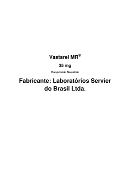 Fabricante: Laboratórios Servier do Brasil Ltda.