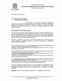 Questionamento 4 -FCA Fiat Chrysler Automóveis Brasil Ltda. e