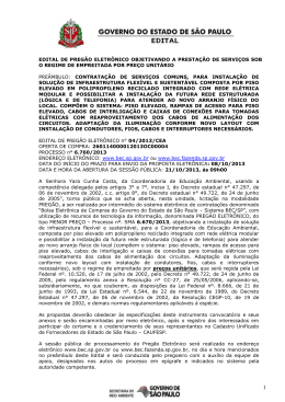 do edital - Secretaria do Meio Ambiente do Estado de