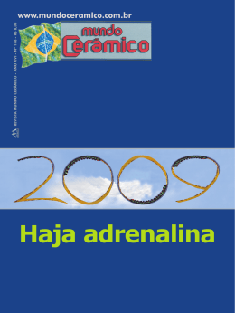 Haja adrenalina www.mundoceramico.com.br