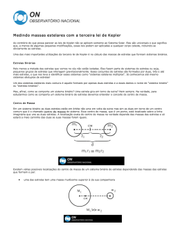 Medindo massas estelares com a terceira lei de