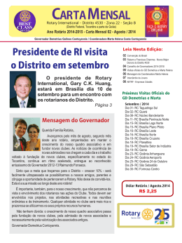 Agosto 2014 - Distrito 4530