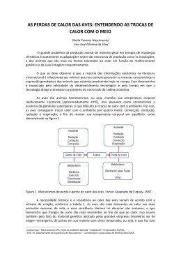 AS PERDAS DE CALOR DAS AVES: ENTENDENDO AS