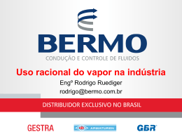 Uso racional do vapor na ind&uacute;stria