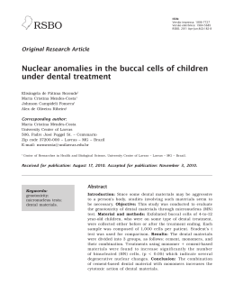 Nuclear anomalies in the buccal cells of children under
