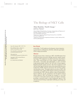The Biology of NKT Cells