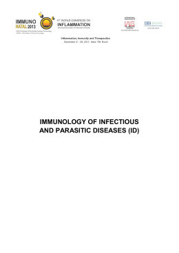 immunology of infectious and parasitic diseases (id)