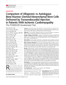 Comparison of Allogeneic vs Autologous BoneMarrow