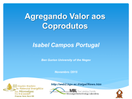 Agregando Valor aos Coprodutos - Simpósio Brasileiro do Potencial