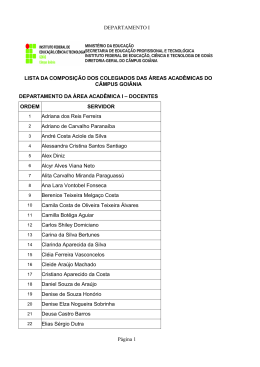 Acesse a Lista de Composi&ccedil;&atilde;o do Colegiado da &Aacute;rea