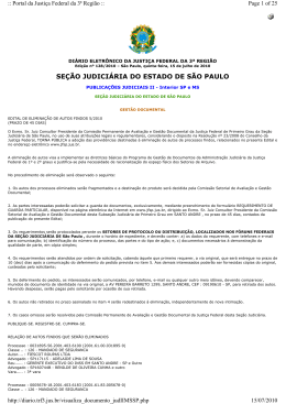 EDITAL n&ordm; 005 - DISPONIBILIZADO EM 15/07/2010