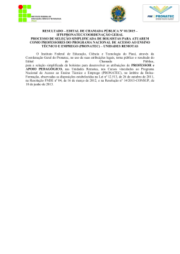 resultado - Instituto Federal de Educa&ccedil;&atilde;o, Ci&ecirc;ncia e Tecnologia do