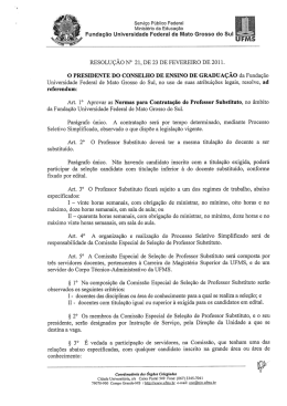 Resolu&ccedil;&atilde;o Coeg 21/2011 - PREG - UFMS