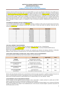 INSTITUTO DE ENSINO SUPERIOR DO AMAP&Aacute; PROCESSO