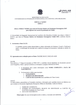 Aditivo 1 - EDITAL n&ordm; 64/2015 - Selest