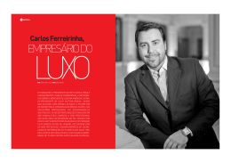 Carlos Ferreirinha, Empresário do Luxo
